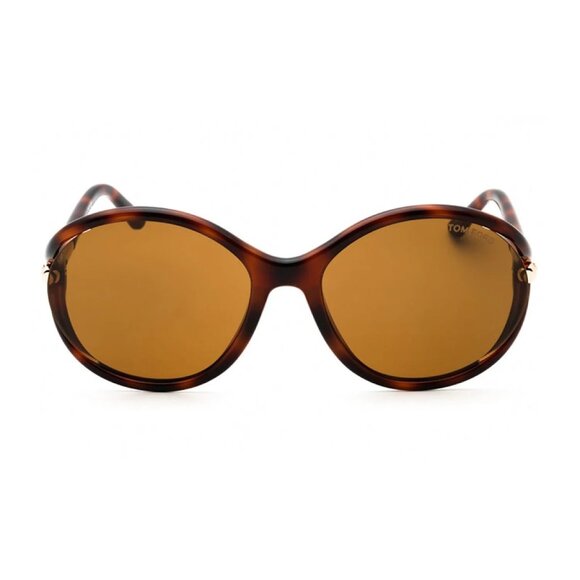 NEW TOM FORD FT1090/S 53E  SUNGLASSES TF1090 53E HAVANA WOMEN GEOMETRIC EYEWEAR - Picture 2 of 3